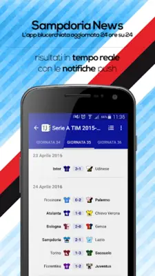 Sampdoria News android App screenshot 1