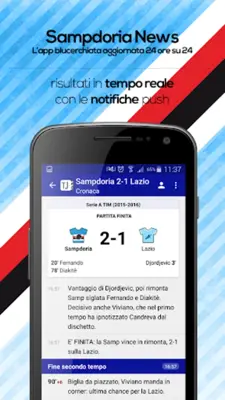 Sampdoria News android App screenshot 2